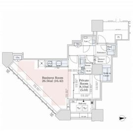 ドゥ・トゥール 44階 間取り図