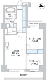 アーバンシティ音羽 802 間取り図