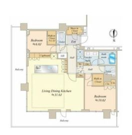 HARUMI FLAG SKYDUO PARK VILLAGE (晴海フラッグ スカイデュオ パークヴィレッジ) 50階 間取り図