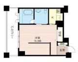 レジデンスシャルマン月島 1022 間取り図