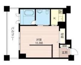 レジデンスシャルマン月島 1022 間取り図