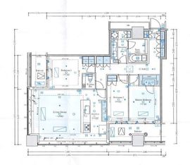 WORLD TOWER RESIDENCE 43階 間取り図