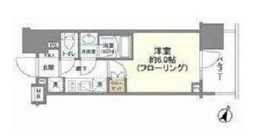 ピアース渋谷ウエスト 9階 間取り図