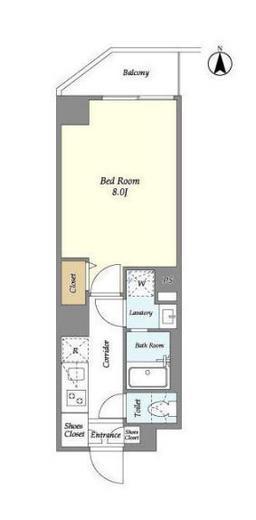 ラ・メゾン川崎六番館 606 間取り図