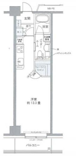 プライムアーバン豊洲 424 間取り図