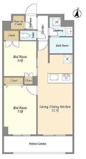 メゾンドオンディーヌ 109 間取り図