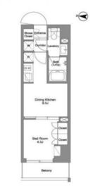 BPRレジデンス東日暮里 503 間取り図