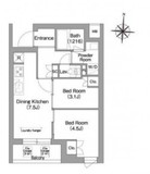コンフォリア・リヴ南品川 509 間取り図