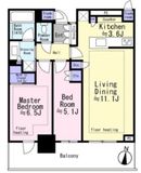 パークタワー西新宿 19階 間取り図