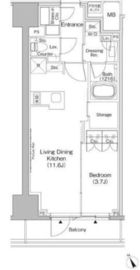 ザ・パークハビオ日本橋茅場町 507 間取り図