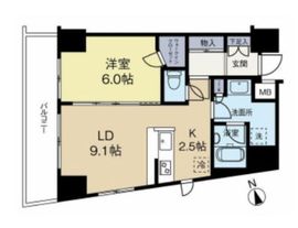 ユニロイヤル西早稲田 3階 間取り図