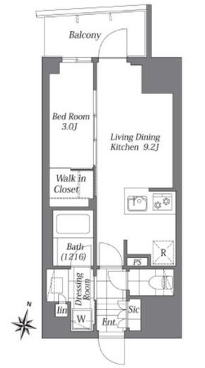 グランリビオ千代田平河町 10階 間取り図