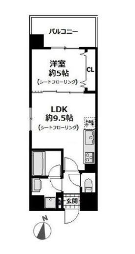Portside Urban Residence (ポートサイドアーバンレジデンス) 801 間取り図