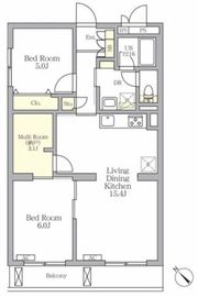 メゾンカルム中落合North 205 間取り図
