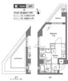 プラウドフラット神楽坂 505 間取り図