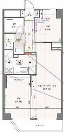カスタリア浅草橋 502 間取り図