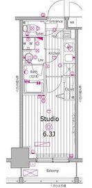 ガーラ・プレシャス渋谷六本木通り 2階 間取り図