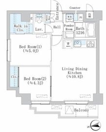 ラ・ヴィータ35 206 間取り図