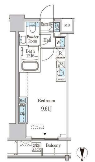 JP noie 西蒲田 904 間取り図