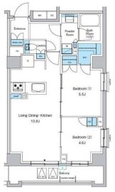 プレディアコート西葛西 305 間取り図