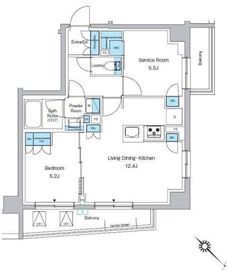 プレディアコート西葛西 312 間取り図