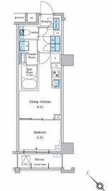 プレディアコート西葛西 503 間取り図