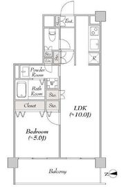 ミリアレジデンス大岡山 4階 間取り図