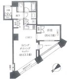 中目黒アトラスタワー 29階 間取り図