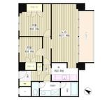 リバー＆タワー 1401 間取り図