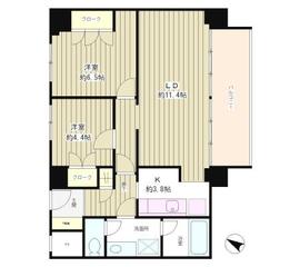 リバー＆タワー 1401 間取り図