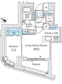 パークコート恵比寿 7階 間取り図