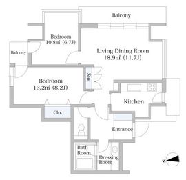 芝ハイツ 604 間取り図