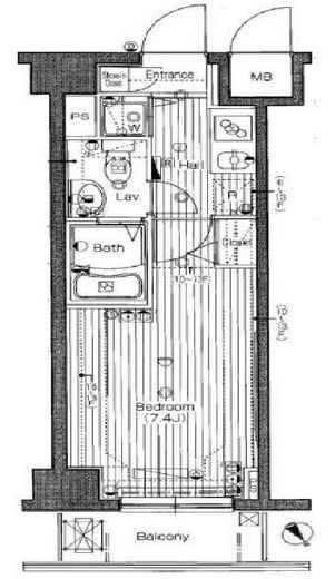 ガラ・グランディ大手町 13階 間取り図