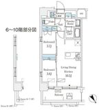 エル・セレーノ横浜 504 間取り図