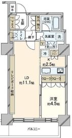 パークタワー東中野 11階 間取り図