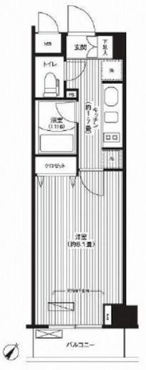 ステラメゾン荻窪 702 間取り図