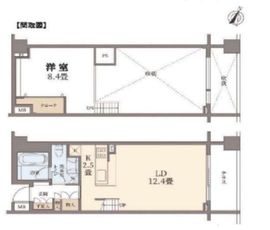 サンクタス代々木上原 1階 間取り図