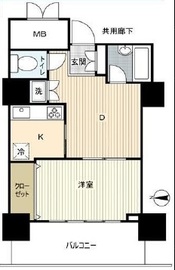 イーストコモンズ清澄白河フロントタワー 4階 間取り図