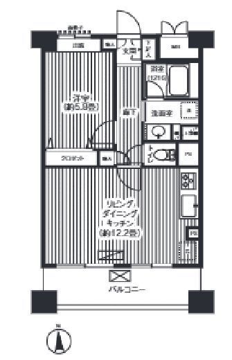 ピエス綱島 603 間取り図