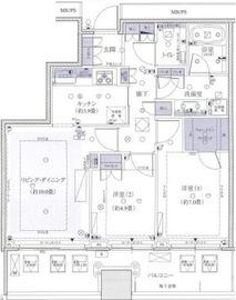 横浜ポートサイドプレイス タワーレジデンス 24階 間取り図