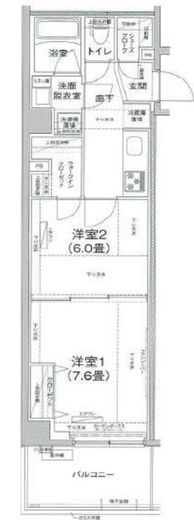 アイルグランデ大田 2階 間取り図