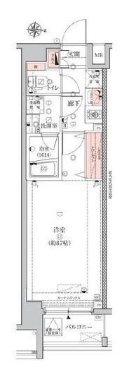 エストゥルース両国 3階 間取り図