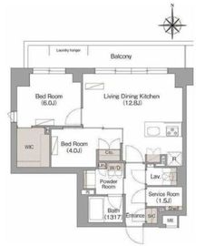 ヴェール・クレール武蔵小杉 314 間取り図