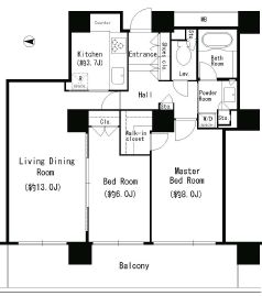 リバーポイントタワー 409 間取り図