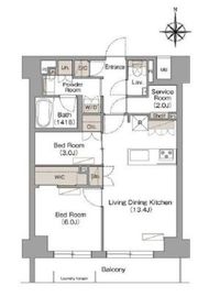 ヴェール・クレール武蔵小杉 404 間取り図