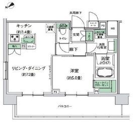 スタイリオ梶が谷 505 間取り図