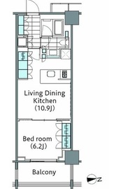 コンフォリア新宿イーストサイドタワー 423 間取り図