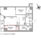 コンフォリア・リヴ平井MUTIO 502 間取り図