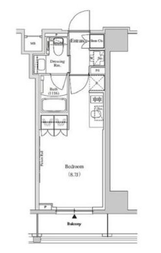 ザ・パークハビオ蕨 202 間取り図