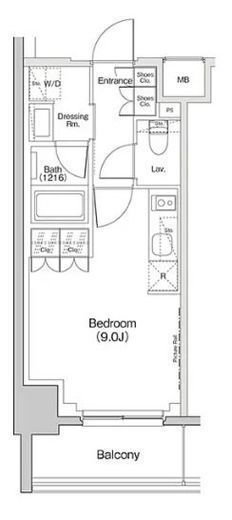 ザ・パークハビオ東長崎 704 間取り図
